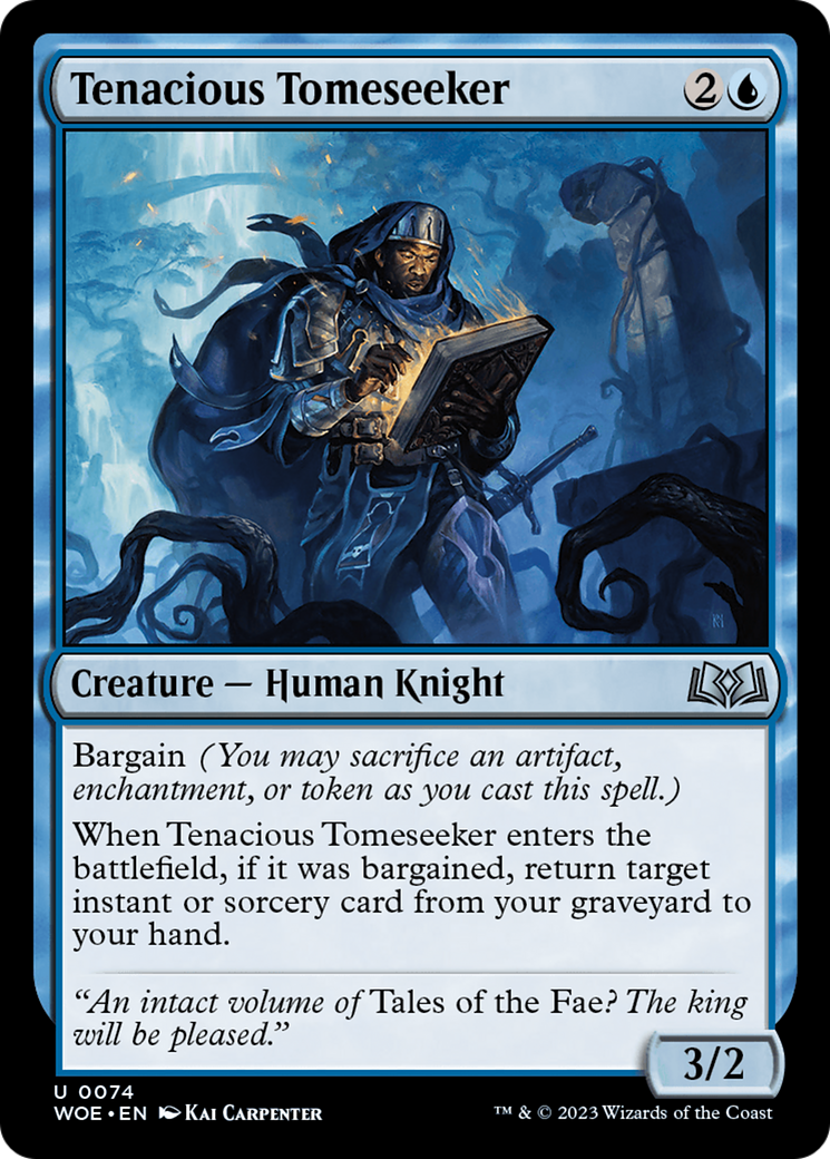 Tenacious Tomeseeker [Wilds of Eldraine] | Pegasus Games WI