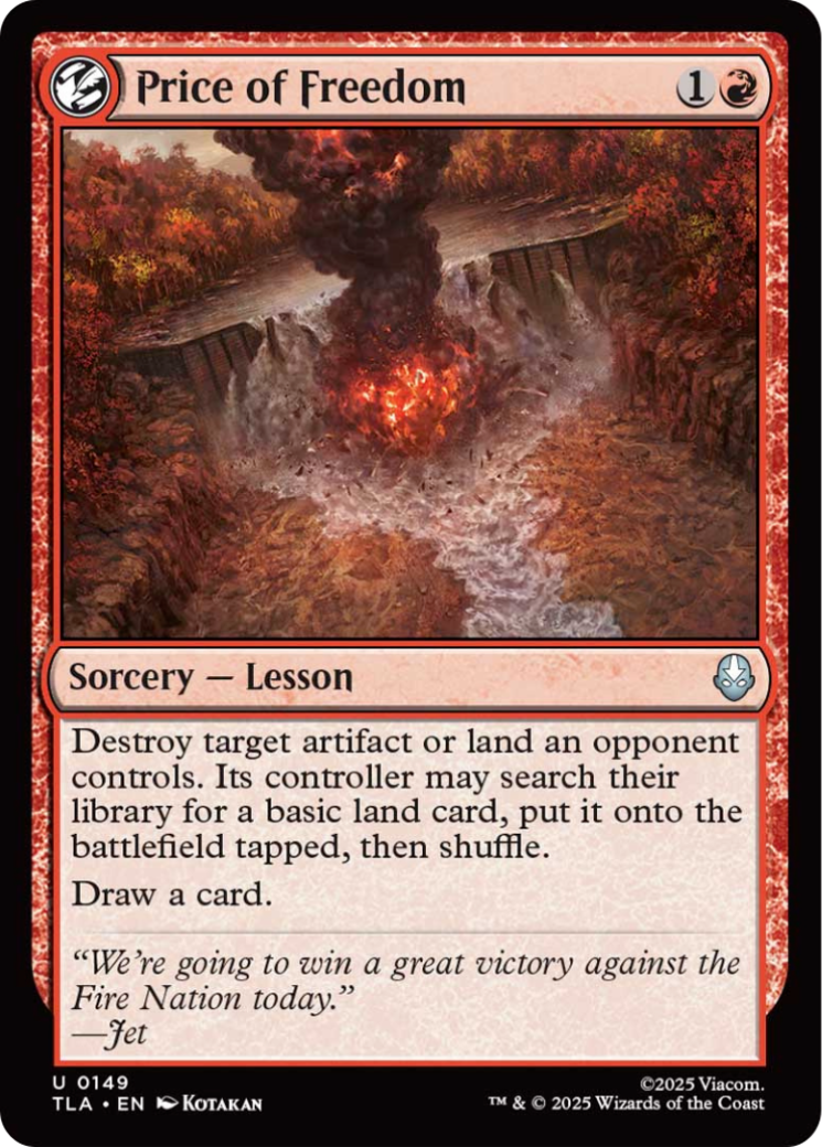 Price of Freedom [Avatar: The Last Airbender] | Pegasus Games WI