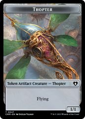 Thopter // Construct (0074) Double-Sided Token [Commander Masters Tokens] | Pegasus Games WI