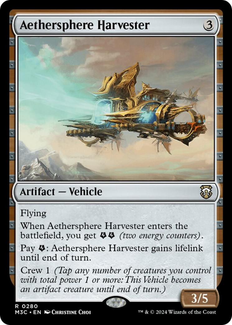 Aethersphere Harvester (Ripple Foil) [Modern Horizons 3 Commander] | Pegasus Games WI
