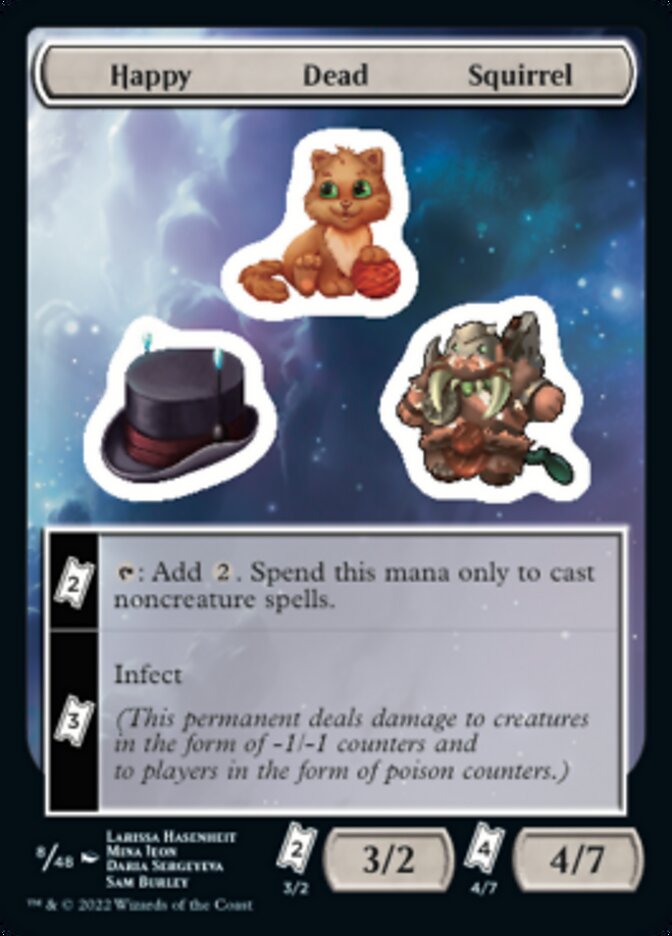 Happy Dead Squirrel [Unfinity Stickers] | Pegasus Games WI