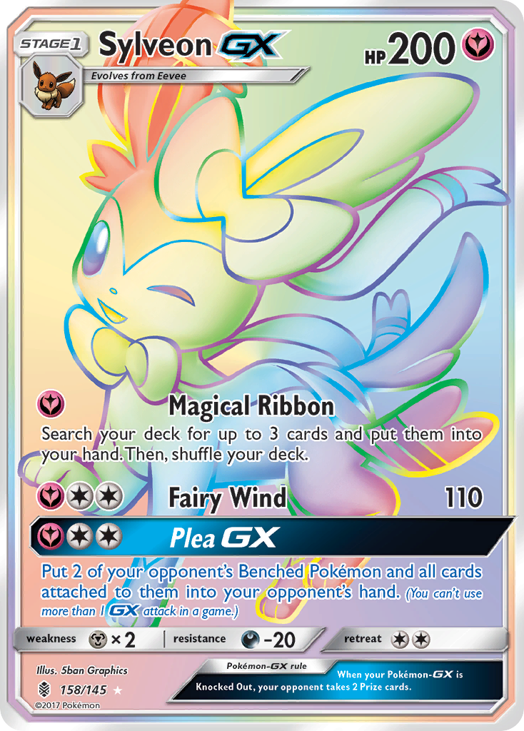 Sylveon GX (158/145) [Sun & Moon: Guardians Rising] | Pegasus Games WI