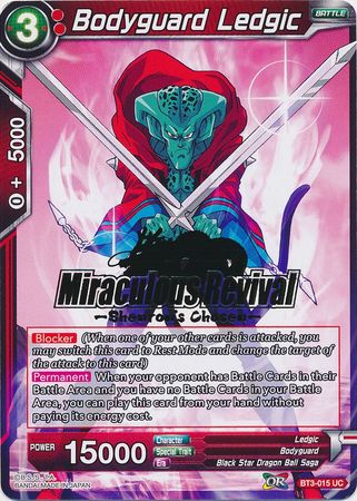 Bodyguard Ledgic (Shenron's Chosen Stamped) (BT3-015) [Tournament Promotion Cards] | Pegasus Games WI