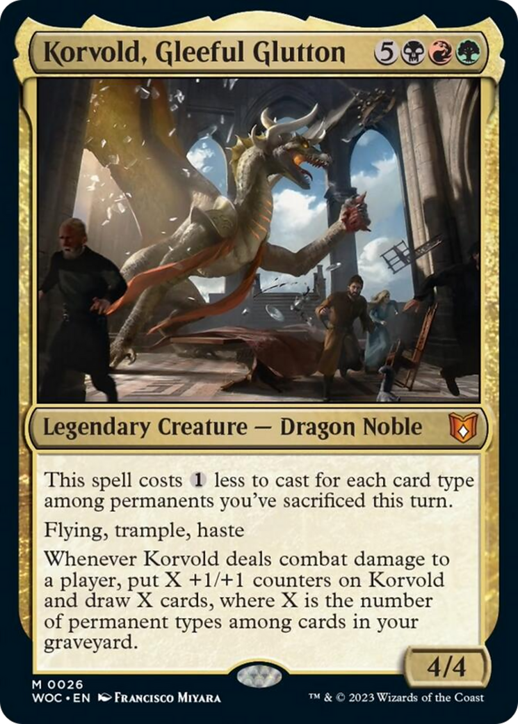 Korvold, Gleeful Glutton [Wilds of Eldraine Commander] | Pegasus Games WI