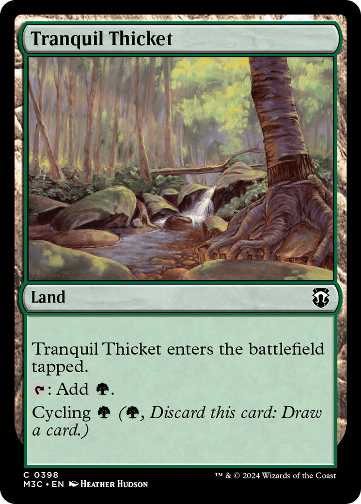 Tranquil Thicket (Ripple Foil) [Modern Horizons 3 Commander] | Pegasus Games WI