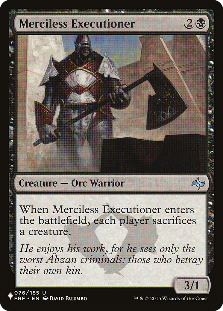 Merciless Executioner [The List] | Pegasus Games WI
