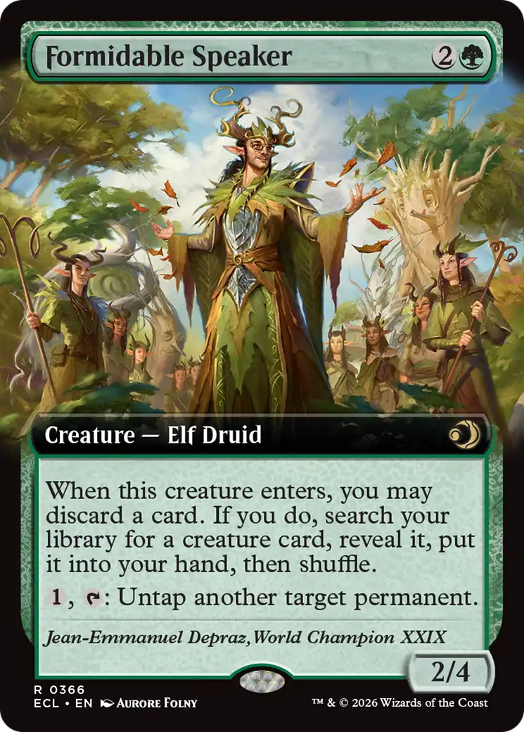 Formidable Speaker (Extended Art) [Lorwyn Eclipsed] | Pegasus Games WI