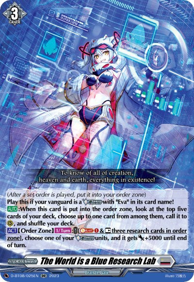 The World is a Blue Research Lab (D-BT08/025EN) [Minerva Rising] | Pegasus Games WI