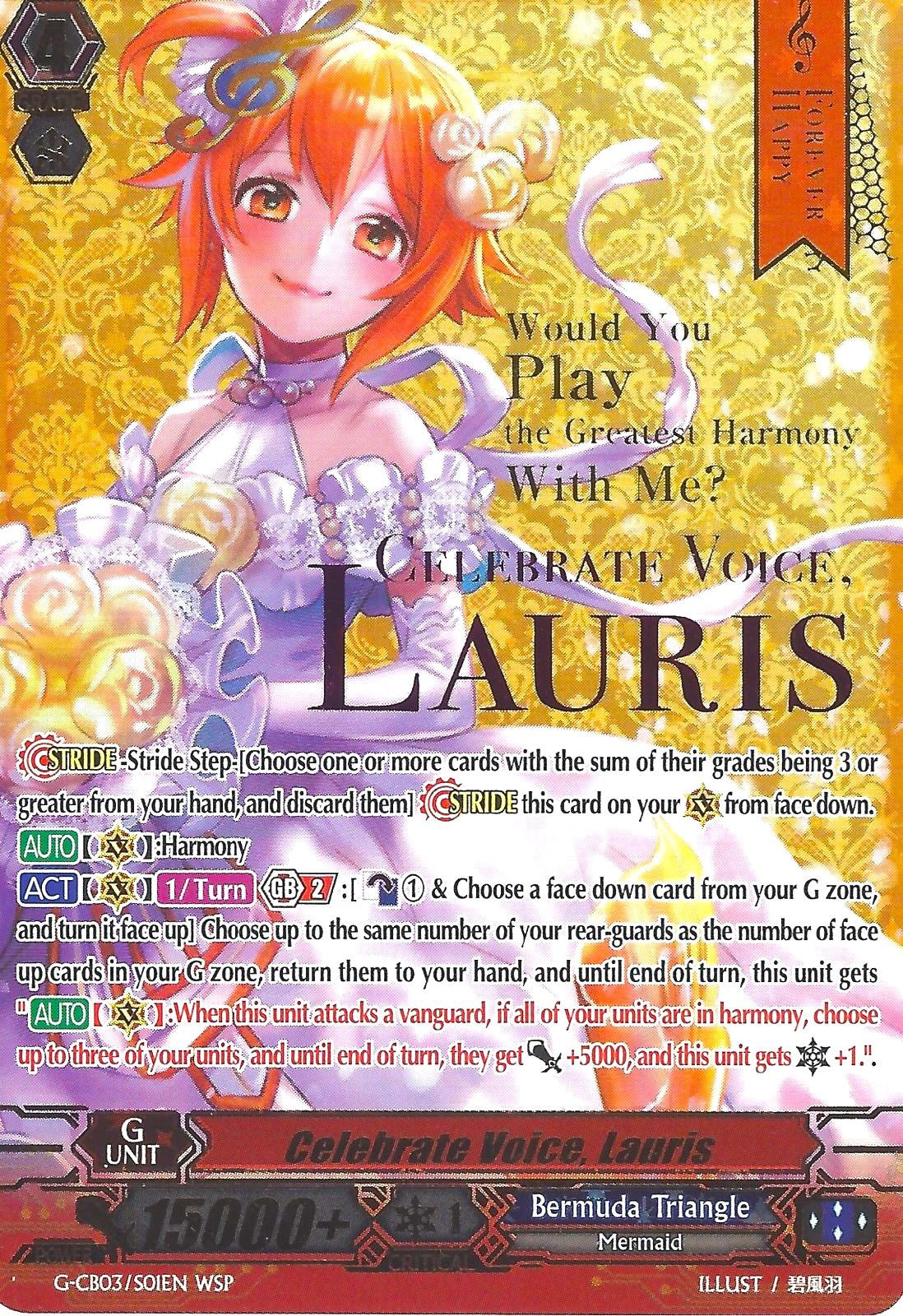 Celebrate Voice, Lauris (Wedding) (G-CB03/S01EN) [Blessing of Divas] | Pegasus Games WI
