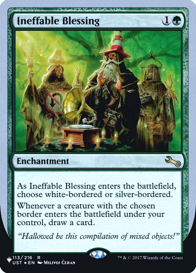 Ineffable Blessing (Bordered) (Unfinity Foil Edition) [The List] | Pegasus Games WI