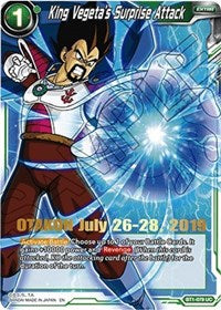 King Vegeta's Surprise Attack (OTAKON 2019) (BT1-079) [Promotion Cards] | Pegasus Games WI