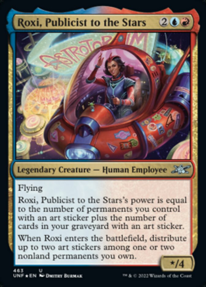 Roxi, Publicist to the Stars (Galaxy Foil) [Unfinity] | Pegasus Games WI