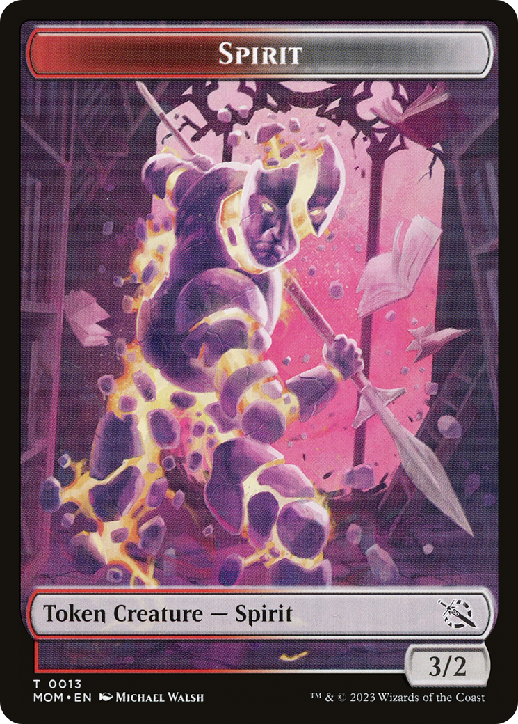 Elemental (09) // Spirit (13) Double-Sided Token [March of the Machine Tokens] | Pegasus Games WI