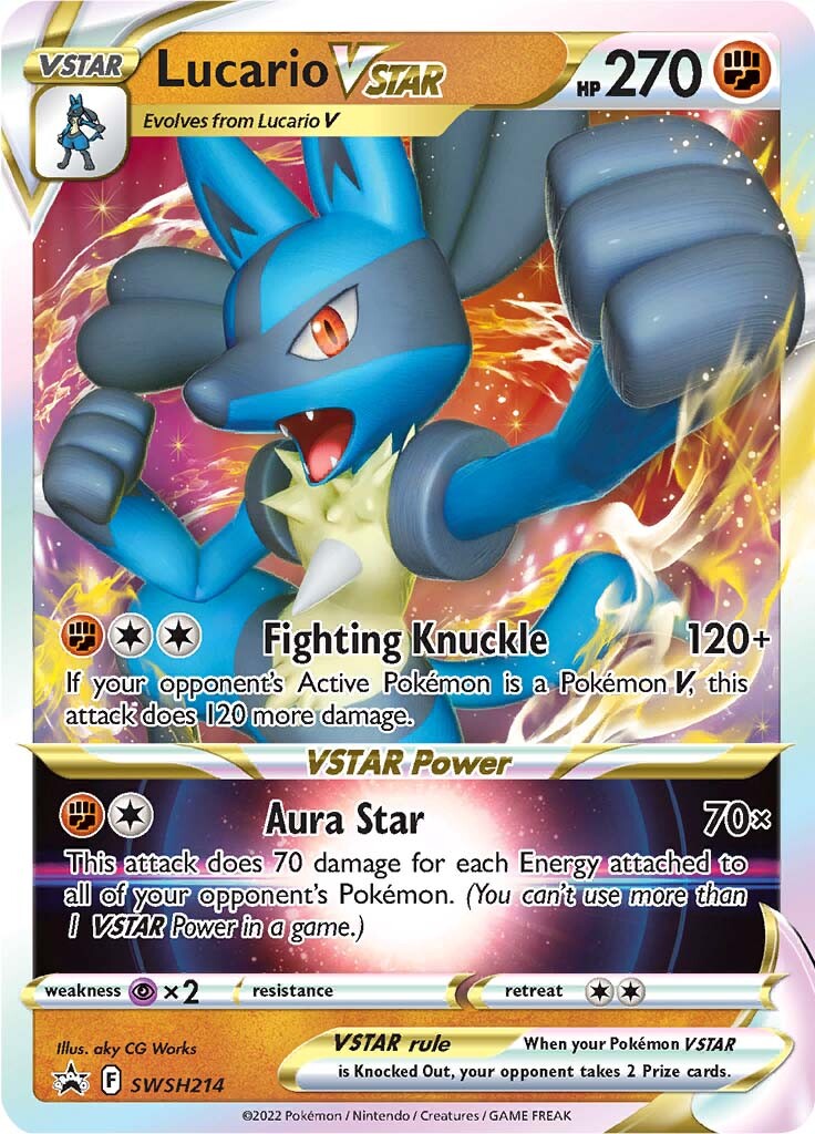 Lucario VSTAR (SWSH214) [Sword & Shield: Black Star Promos] | Pegasus Games WI