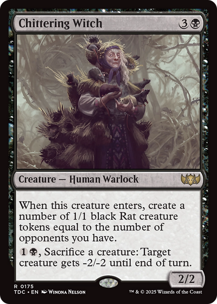 Chittering Witch [Tarkir: Dragonstorm Commander] | Pegasus Games WI