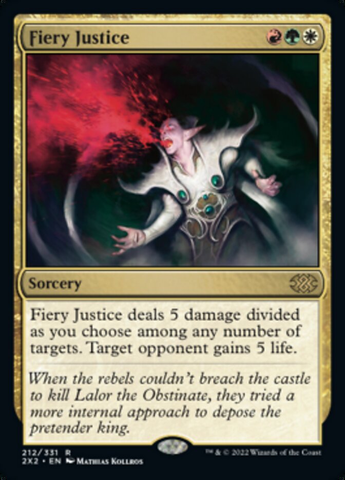 Fiery Justice [Double Masters 2022] | Pegasus Games WI