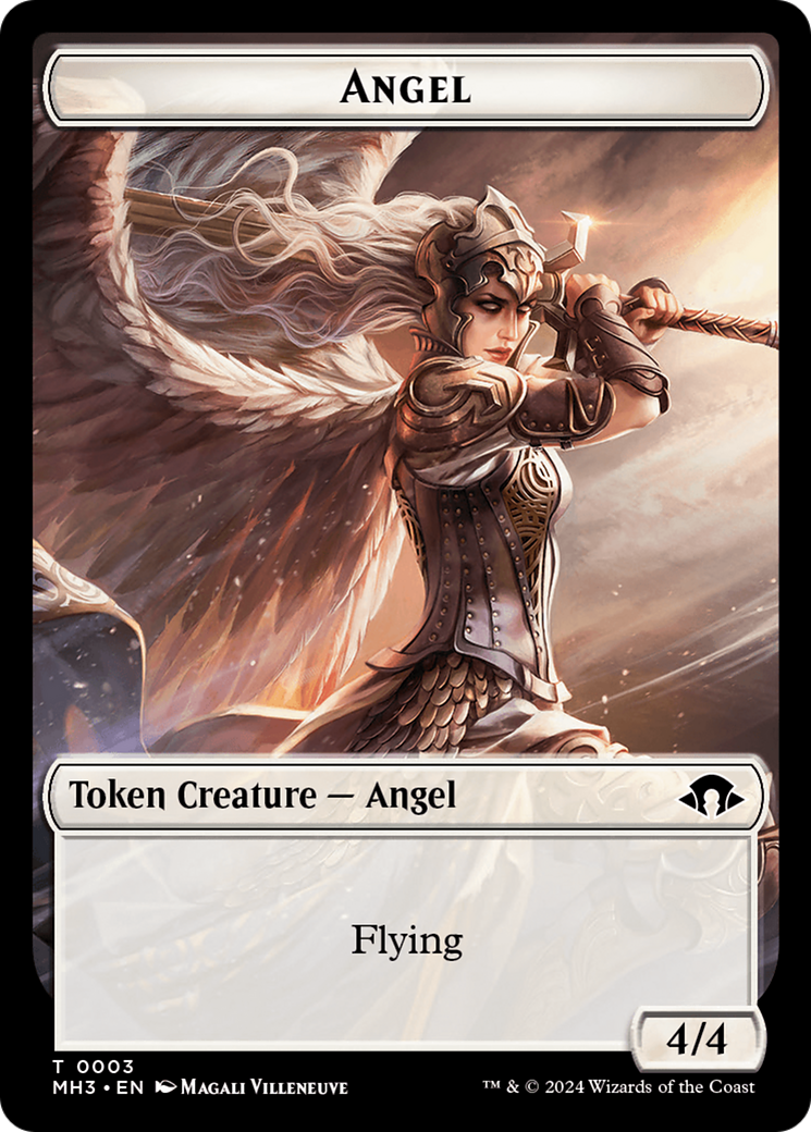 Eldrazi Spawn // Angel Double-Sided Token [Modern Horizons 3 Tokens] | Pegasus Games WI