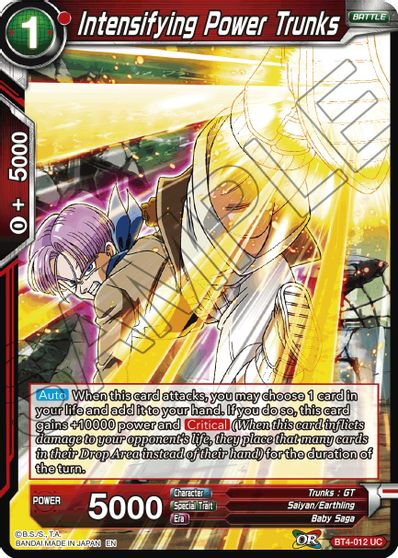 Intensifying Power Trunks (Reprint) (BT4-012) [Battle Evolution Booster] | Pegasus Games WI