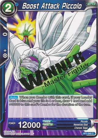 Boost Attack Piccolo (Winner Stamped) (BT1-045) [Tournament Promotion Cards] | Pegasus Games WI