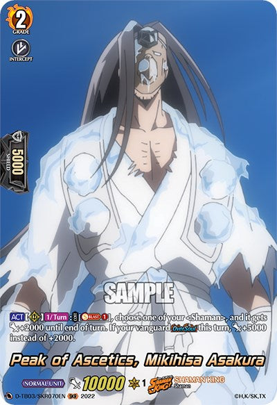 Peak of Ascetics, Mikihisa Asakura (D-TB03/SKR070EN) [Shaman King] | Pegasus Games WI