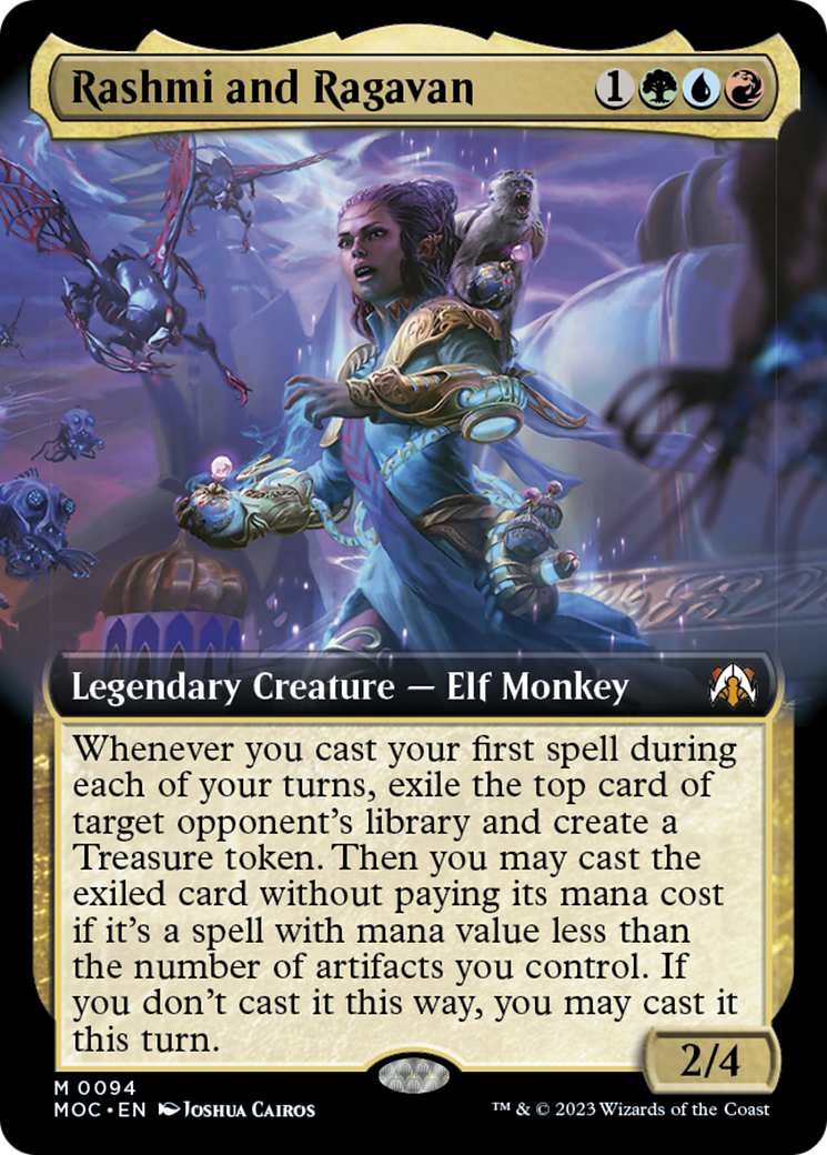 Rashmi and Ragavan (Extended Art) [March of the Machine Commander] | Pegasus Games WI