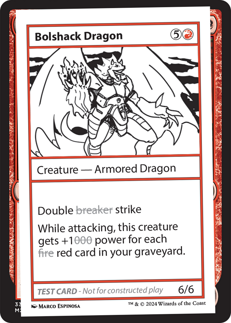 Bolshack Dragon [Mystery Booster 2 Playtest Cards] | Pegasus Games WI