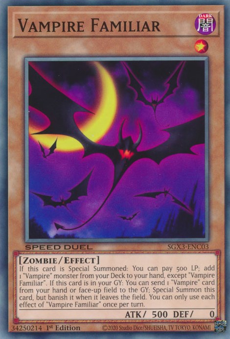Vampire Familiar [SGX3-ENC03] Common | Pegasus Games WI