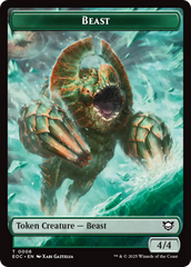 Beast (0006) // Elemental (0007) Double-Sided Token [Edge of Eternities Commander Tokens] | Pegasus Games WI