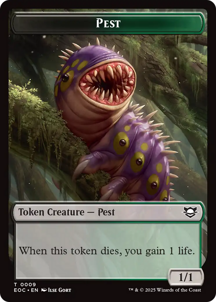 Copy // Pest Double-Sided Token [Edge of Eternities Commander Tokens] | Pegasus Games WI