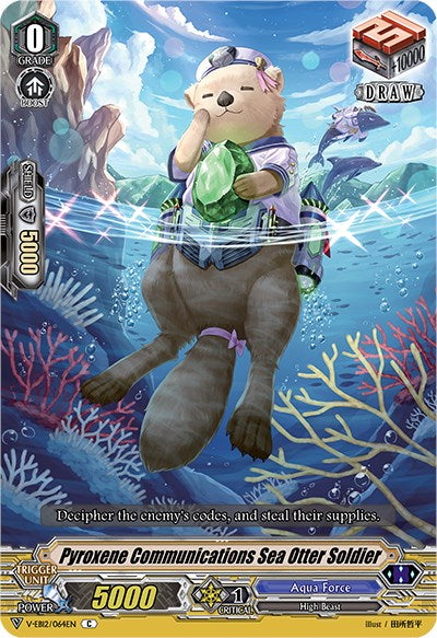 Pyroxene Communications Sea Otter Soldier (V-EB12/064EN) [Team Dragon's Vanity] | Pegasus Games WI
