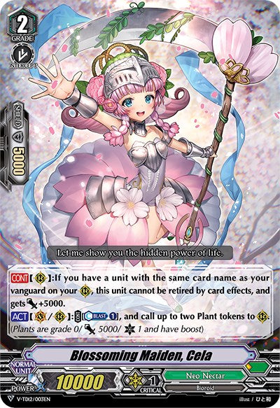 Blossoming Maiden, Cela (V-TD12/003EN) [Ahsha] | Pegasus Games WI