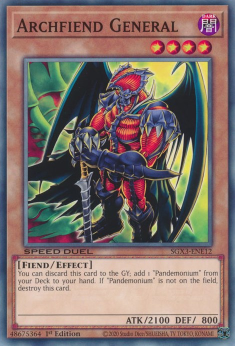 Archfiend General [SGX3-ENE12] Common | Pegasus Games WI