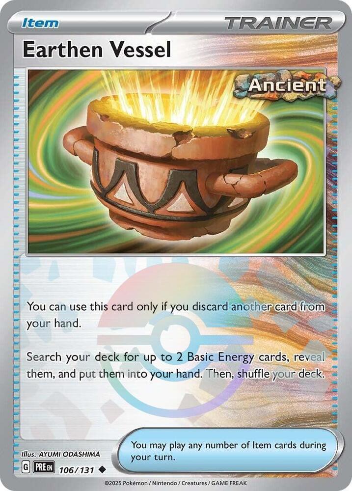 Earthen Vessel (106/131) (Poke Ball Pattern) [Scarlet & Violet: Prismatic Evolutions] | Pegasus Games WI