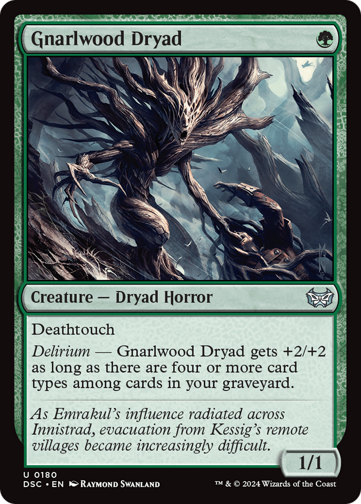 Gnarlwood Dryad [Duskmourn: House of Horror Commander] | Pegasus Games WI