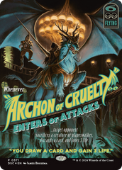 Archon of Cruelty (Showcase) [Duskmourn: House of Horror Commander] | Pegasus Games WI