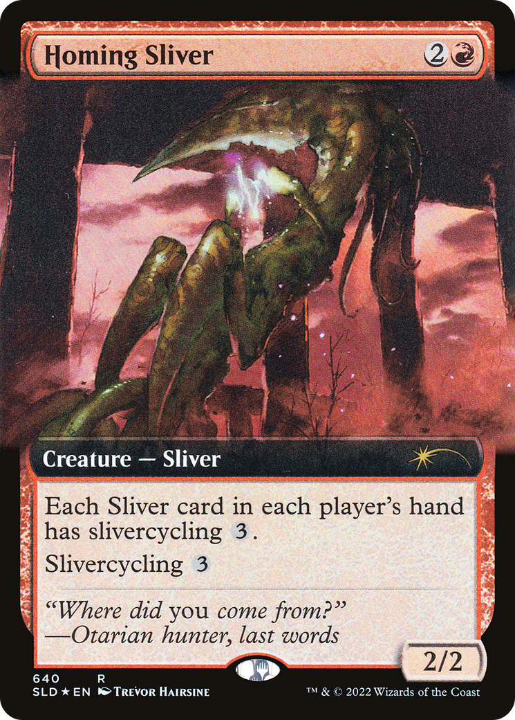 Homing Sliver (Extended Art) [Secret Lair Drop Promos] | Pegasus Games WI