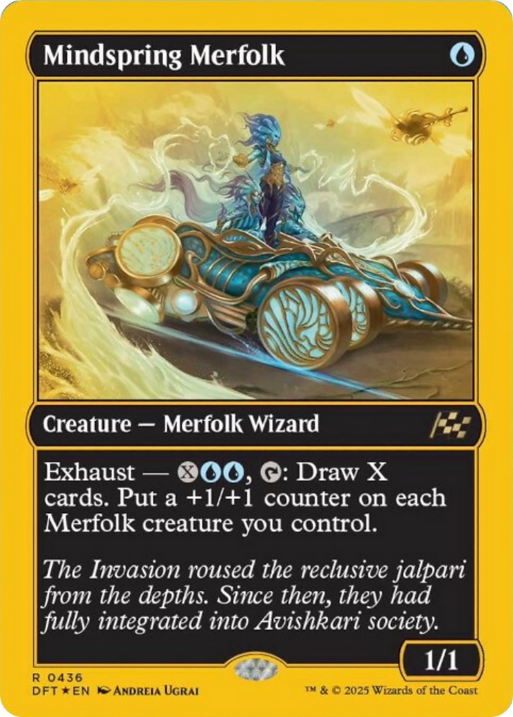 Mindspring Merfolk (First-Place Foil) [Aetherdrift] | Pegasus Games WI