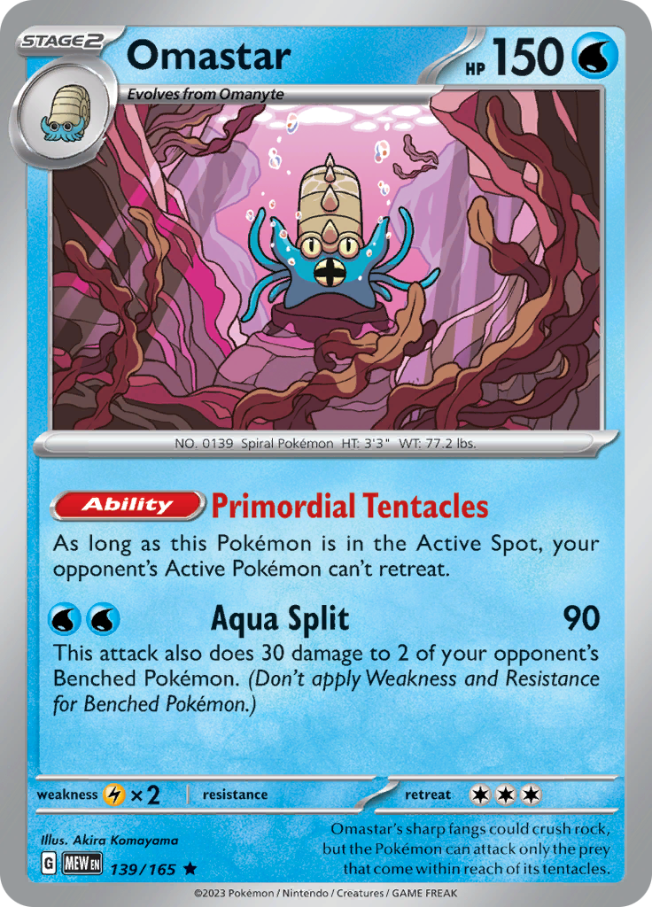 Omastar (139/165) [Scarlet & Violet: 151] | Pegasus Games WI