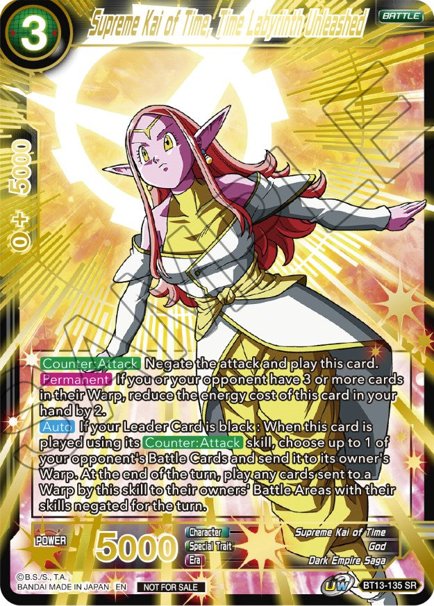 Supreme Kai of Time, The Labyrinth Unleashed (Top 16) (BT13-135) [Tournament Promotion Cards] | Pegasus Games WI