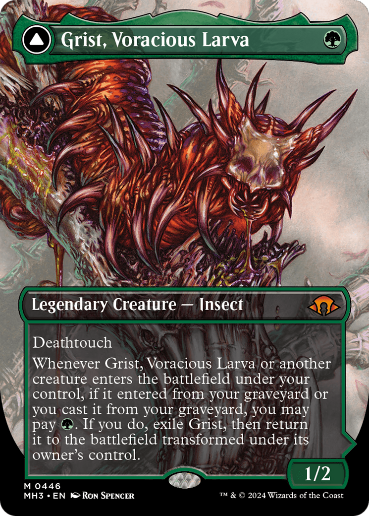 Grist, Voracious Larva // Grist, the Plague Swarm (Borderless) [Modern Horizons 3] | Pegasus Games WI