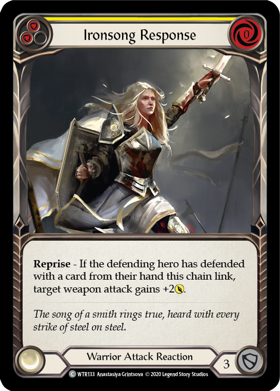 Ironsong Response (Yellow) [U-WTR133] (Welcome to Rathe Unlimited)  Unlimited Normal | Pegasus Games WI