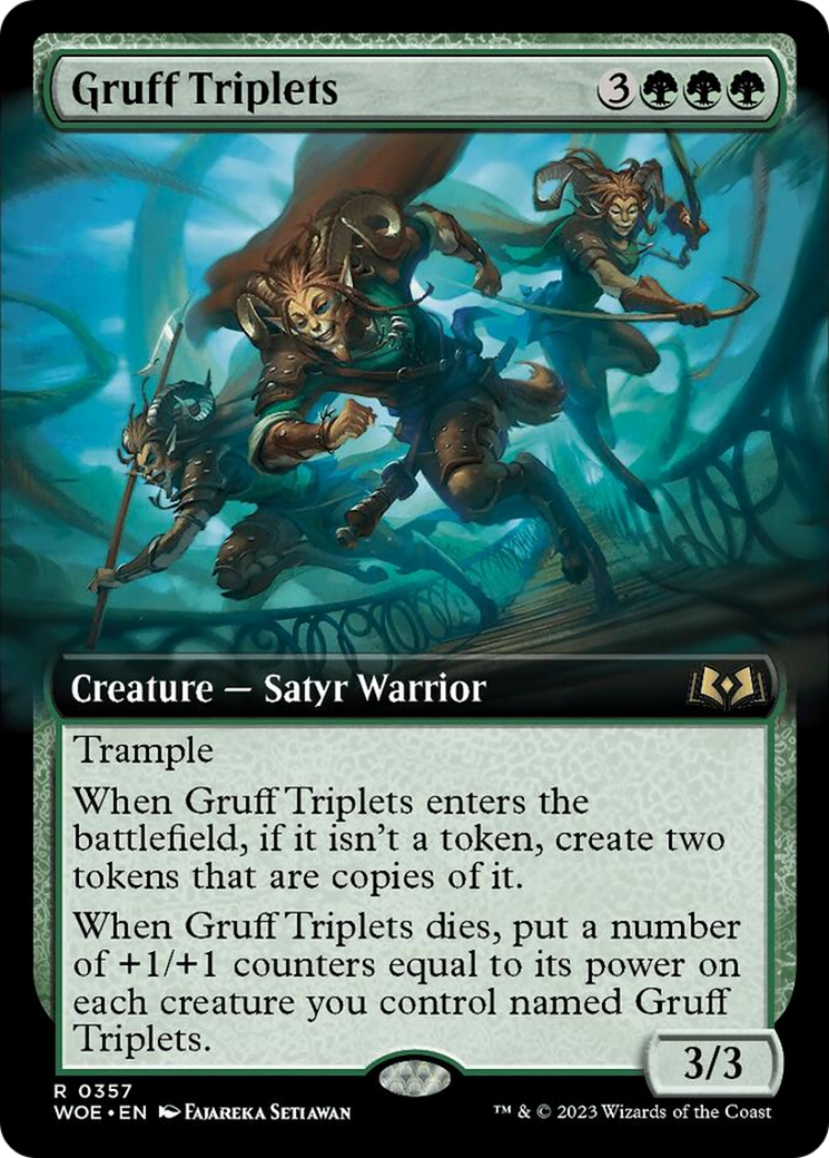 Gruff Triplets (Extended Art) [Wilds of Eldraine] | Pegasus Games WI