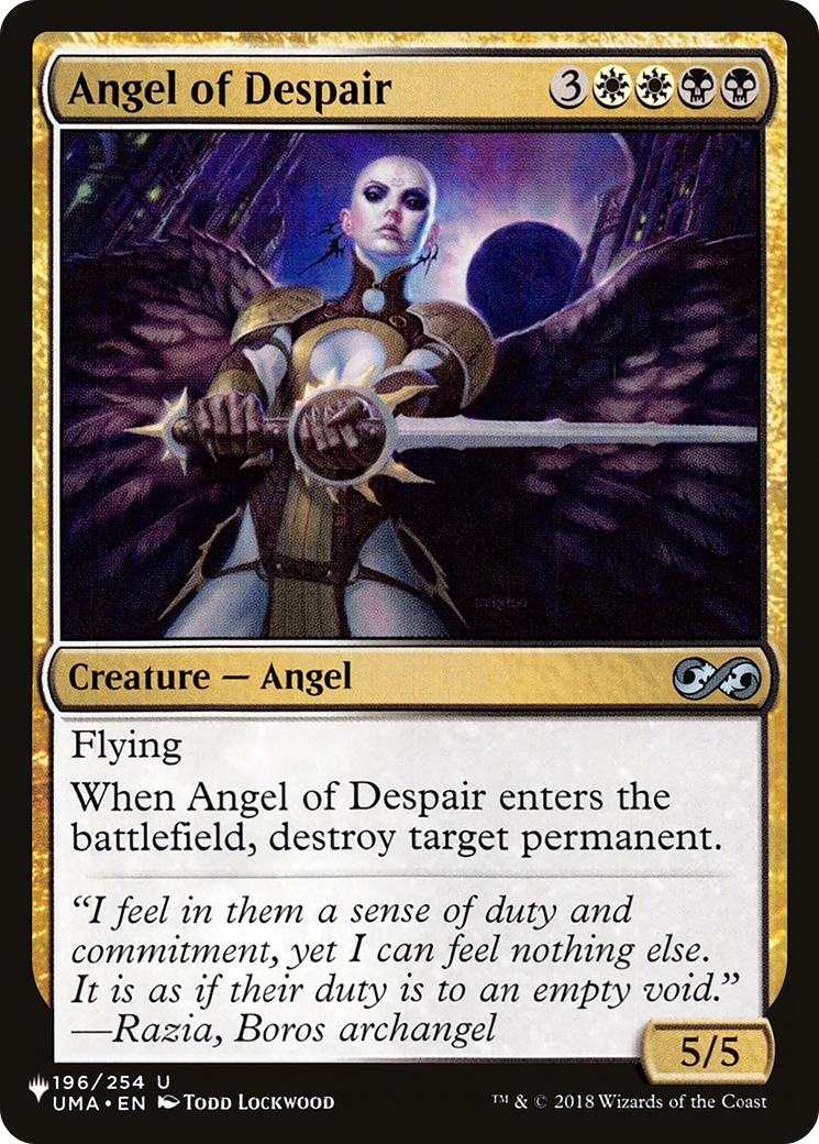 Angel of Despair [The List] | Pegasus Games WI