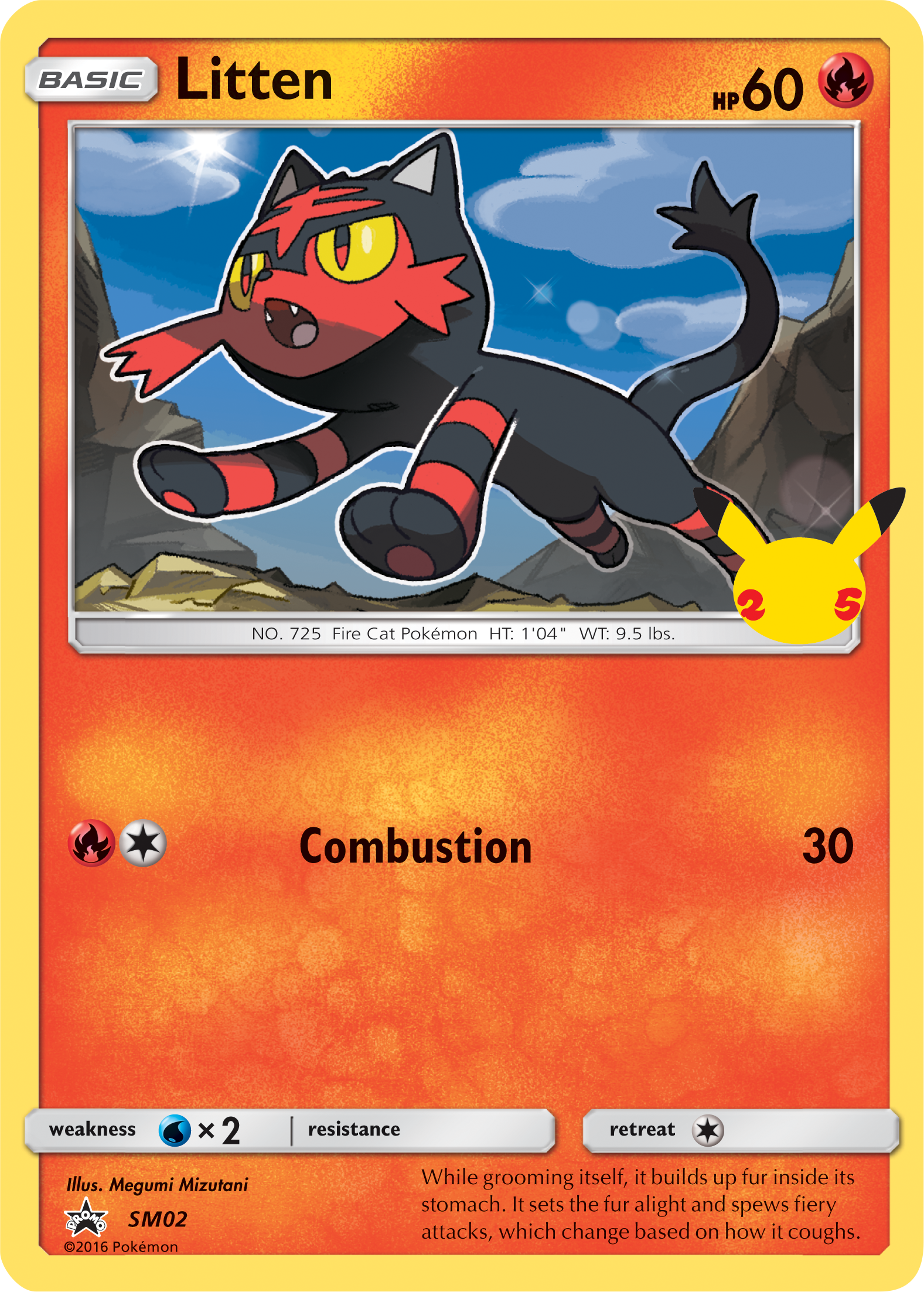 Litten (SM02) (Jumbo Card) [First Partner Pack] | Pegasus Games WI