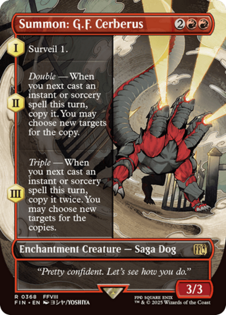 Summon: G.F. Cerberus (Borderless) [FINAL FANTASY] | Pegasus Games WI