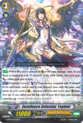 Excellence Celestial, Yophiel (G-BT09/023EN) [Divine Dragon Caper] | Pegasus Games WI