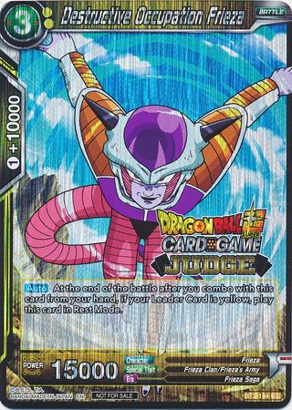 Destructive Occupation Frieza (BT2-104) [Judge Promotion Cards] | Pegasus Games WI