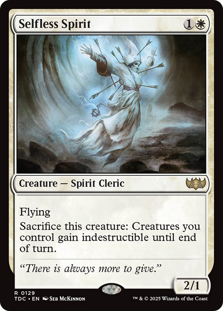 Selfless Spirit [Tarkir: Dragonstorm Commander] | Pegasus Games WI