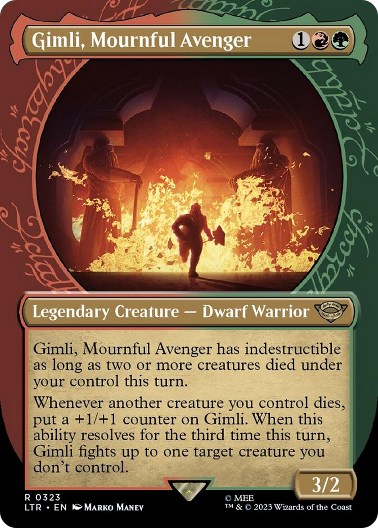 Gimli, Mournful Avenger (Showcase Ring Frame) [The Lord of the Rings: Tales of Middle-Earth] | Pegasus Games WI