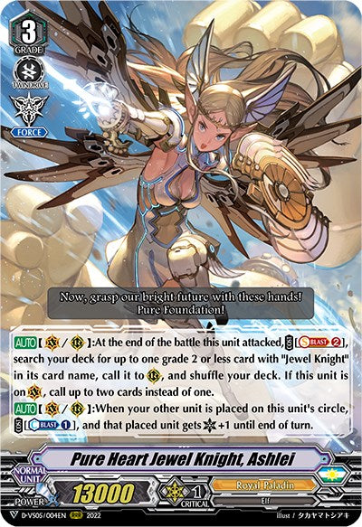 Pure Heart Jewel Knight, Ashlei (D-VS05/004EN) [V Clan Collection Vol.5] | Pegasus Games WI